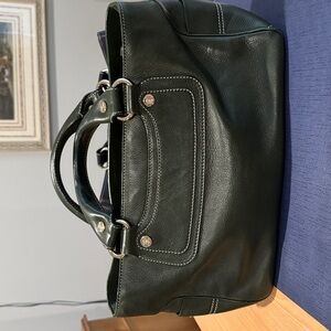 Celine Green Leather Boogie Satchel
